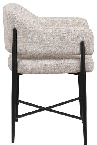 Dame Upholstered Dining Chair, Beige