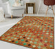 Balochi Shelia Orange/Ivory Rug, 4'0x5'11