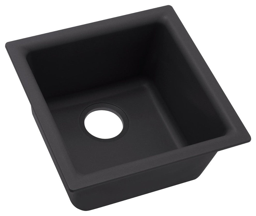 Elkay Luxe 15 3/4" One Bowl Drop In/Undermount Bar/Prep Kitchen Sink, ELX1616CA0