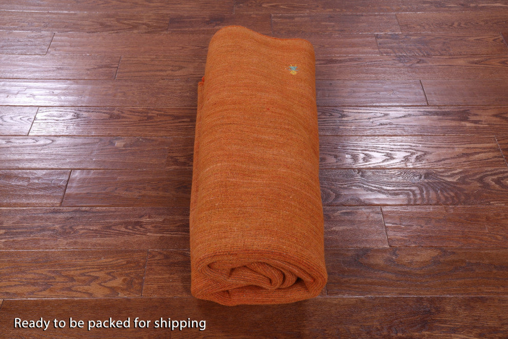 6' Round Persian Gabbeh Handmade Wool Rug - Q15096