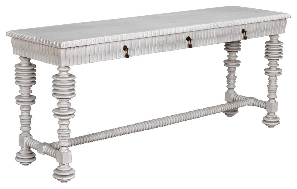 Noir Furniture Cavalier Sideboard, White Wash GCON333WH