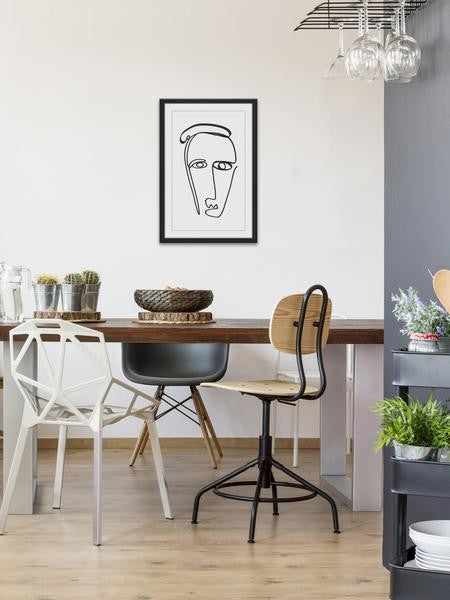 "Crooked" Framed Painting Print, 16"x24"