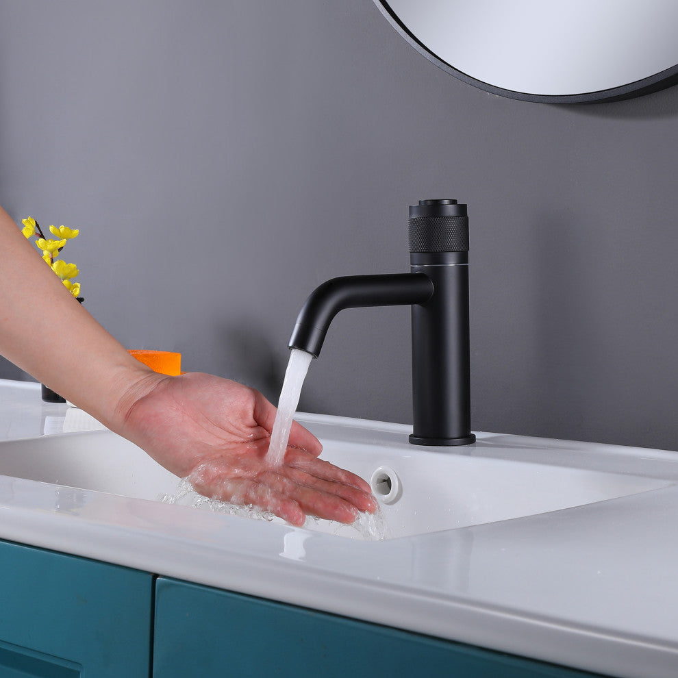 Deck Mounted Single Hole Bathroom Faucet