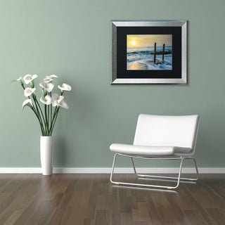 PIPA Fine Art 'Kissed by the Sea' Matted Framed Art, 14x11