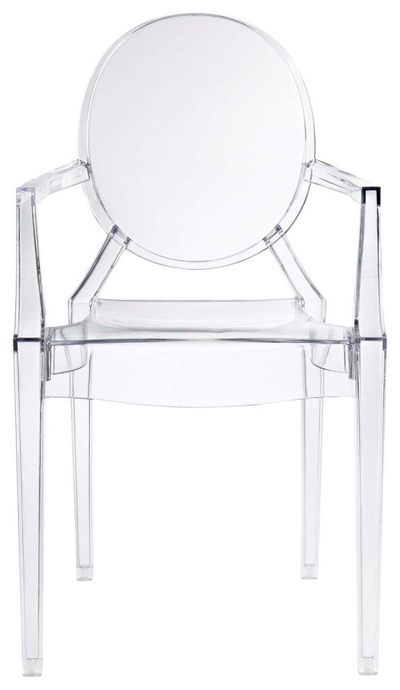 Casper Dining Armchair, Clear
