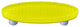 Art Glass Bubbles Pull Oval, Alum Post, Bubbles Sunflower Yellow