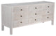Conrad 9 Drawer Dresser, White Wash
