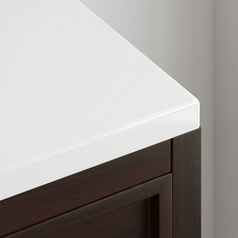 The Shiloh Bathroom Vanity, Dark Walnut, 48", Single Sink, Freestanding