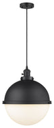 INNOVATIONS 201CSW-BK-HFS-121-BK 1-Light Pendant Matte Black