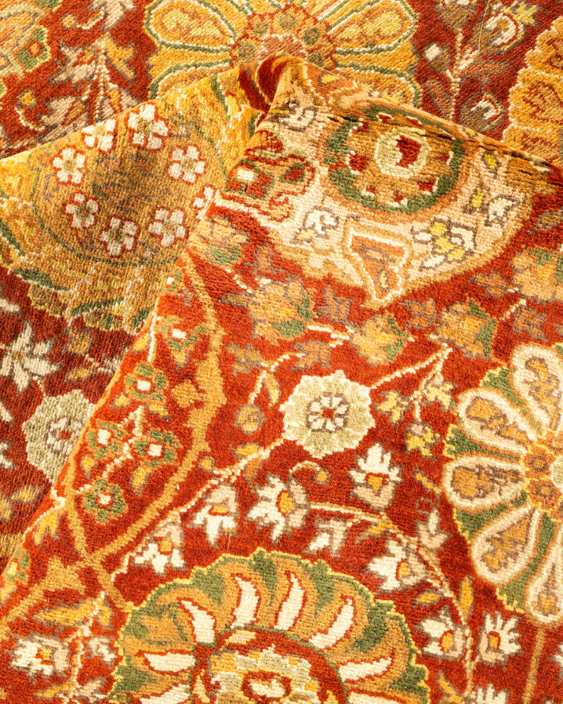 Mogul, One-of-a-Kind Hand-Knotted Area Rug Orange, 8' 1" x 13' 10"