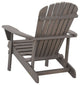 Earth Collection Adirondack Chair With phone and cup holder, Dark Gray, Four Adi