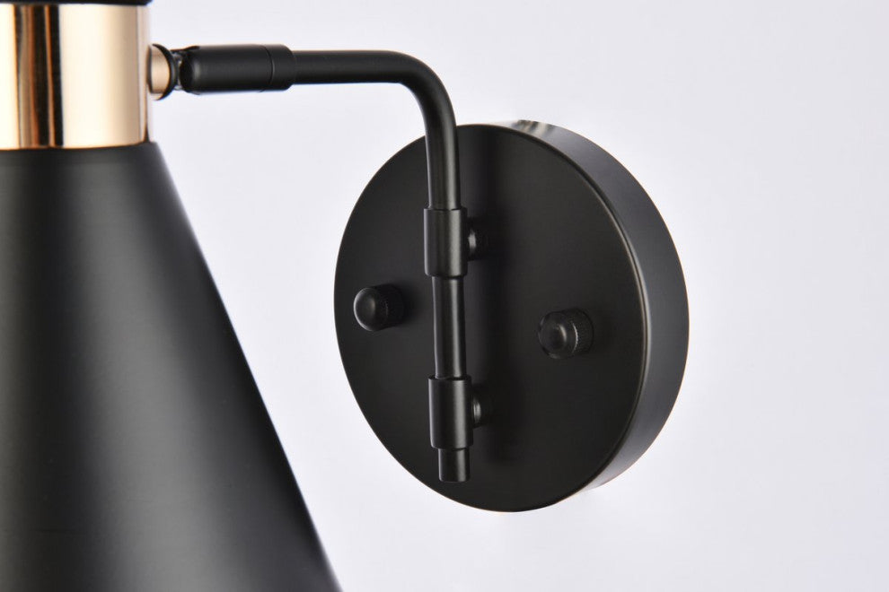 Harriet 6" Black Wall Sconce