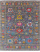 Turkish Oushak Handmade Wool Rug 7' 10" X 9' 11" - Q14997