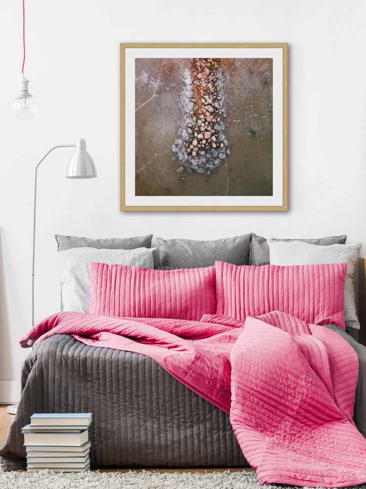 "Rock Pile" Framed Print by Karolis Janulis