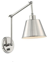 Crystorama MIT-A8021-PN, 1-Light Wall Mount, Polished Nickel