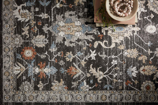 Loloi II Odette Charcoal / Multi 18" x 18" Sample Rug