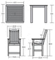 Springville 5-Piece Square Counter Dining Set, Weathered Acorn, Whitewash