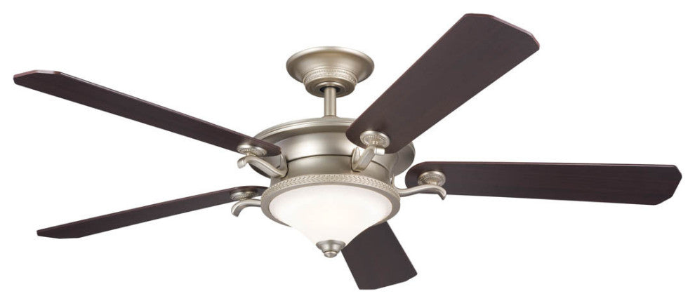 60" Rise Ceiling Fan, Brushed Nickel