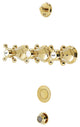 Kingston Brass KB432.BX Metropolitan Widespread Bidet Faucet - Polished Brass