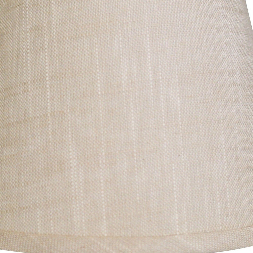 8" Light Wheat Hardback Empire Linen Lampshade