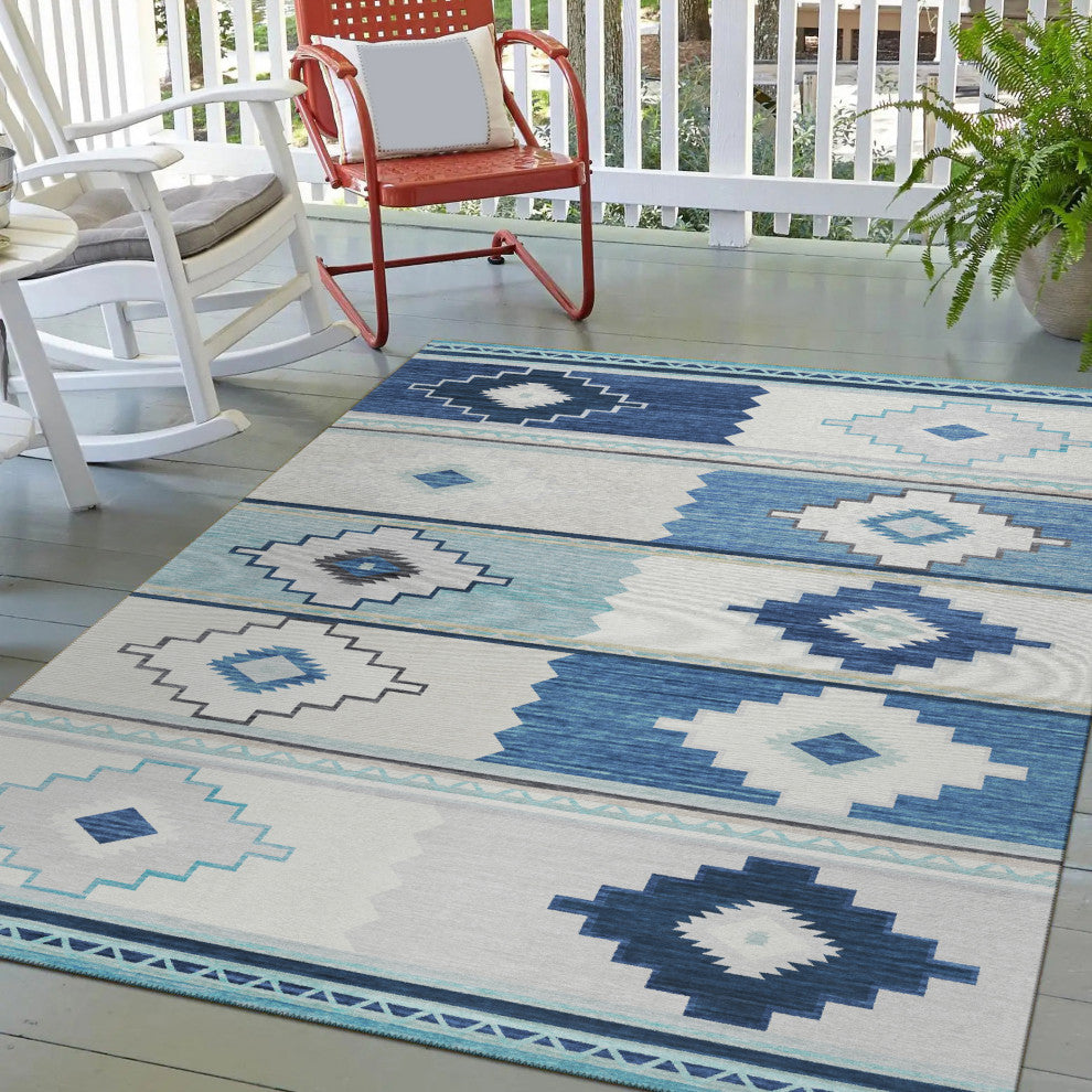 Indoor/Outdoor Phoenix PH1 Pacifica Machine Washable 5' x 7'6" Rug