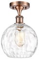 Innovations 516-1C-AC-G1215-8-LED 1 Light Semi-Flush Mount, Antique Copper