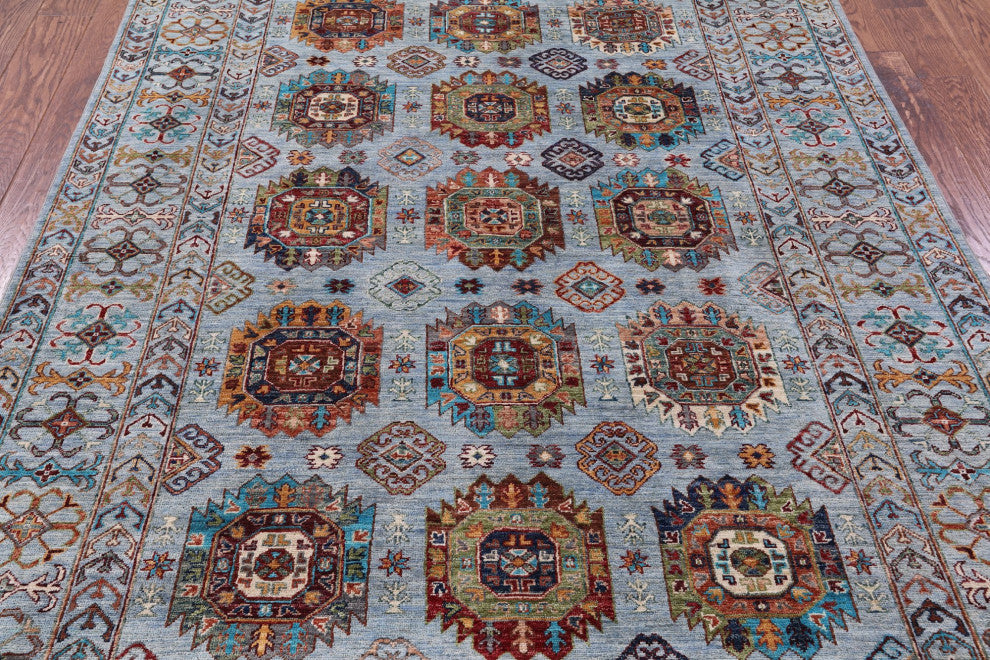 Fine Turkmen Ersari Handmade Rug 5' 8" X 8' 1" Q10575