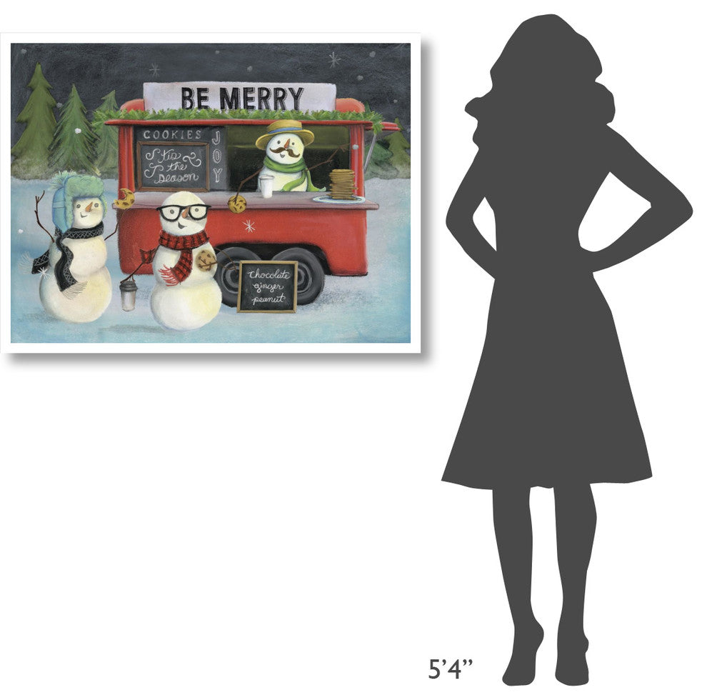 "Christmas on Wheels III Light" Digital Paper Print by Mary Urban, 42"x32"