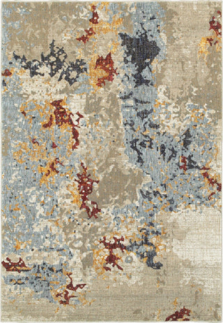 Oriental Weavers Evolution Beige/ Blue Abstract Indoor Area Rug 10'X13'2"