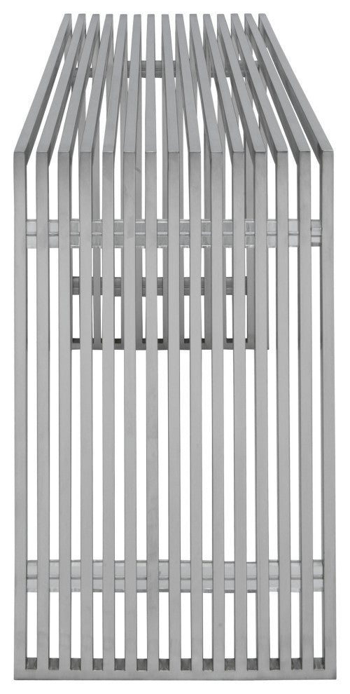 Amici Silver Metal Console Table
