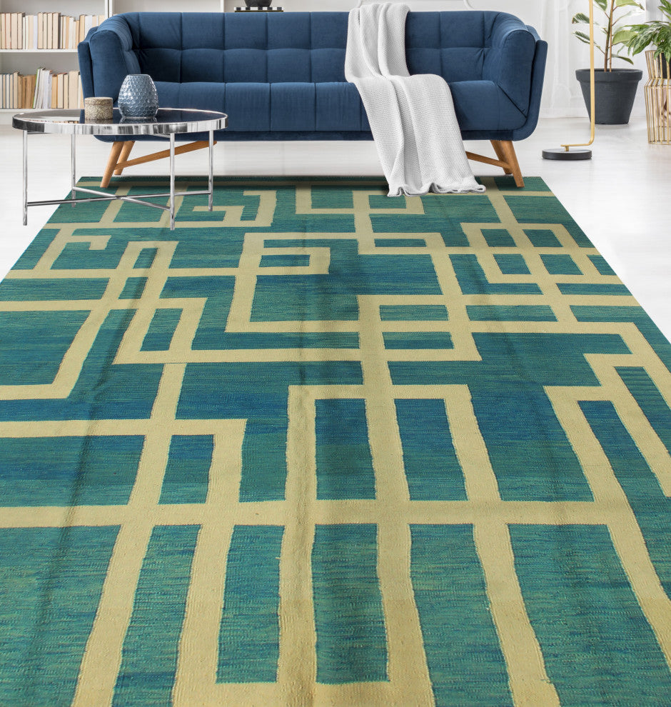 Winchester Kilim Erika Blue Rug