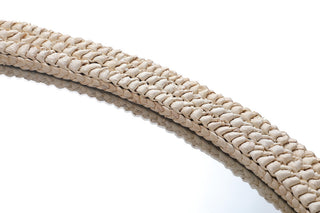 Elegant Lighting MR4C3642 Marlowe 36"W x 42"H Oval Flat Medium - Linen White