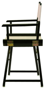018" Director's Chair Black Frame-Natural/Wheat Canvas