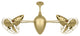 Ar Ruthiane Rotational Ceiling Fan, Brushed Brass