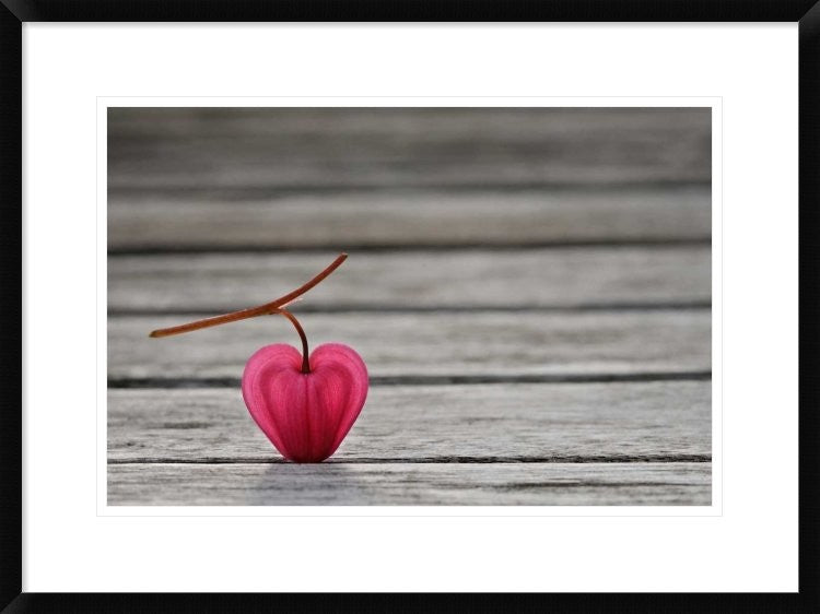"Natural Heart" Framed Digital Print by Lotte Gronkjaer, 30x22"