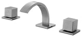 ALFI brand AB1326-BN Brushed Nickel Modern Widespread Bathroom Faucet