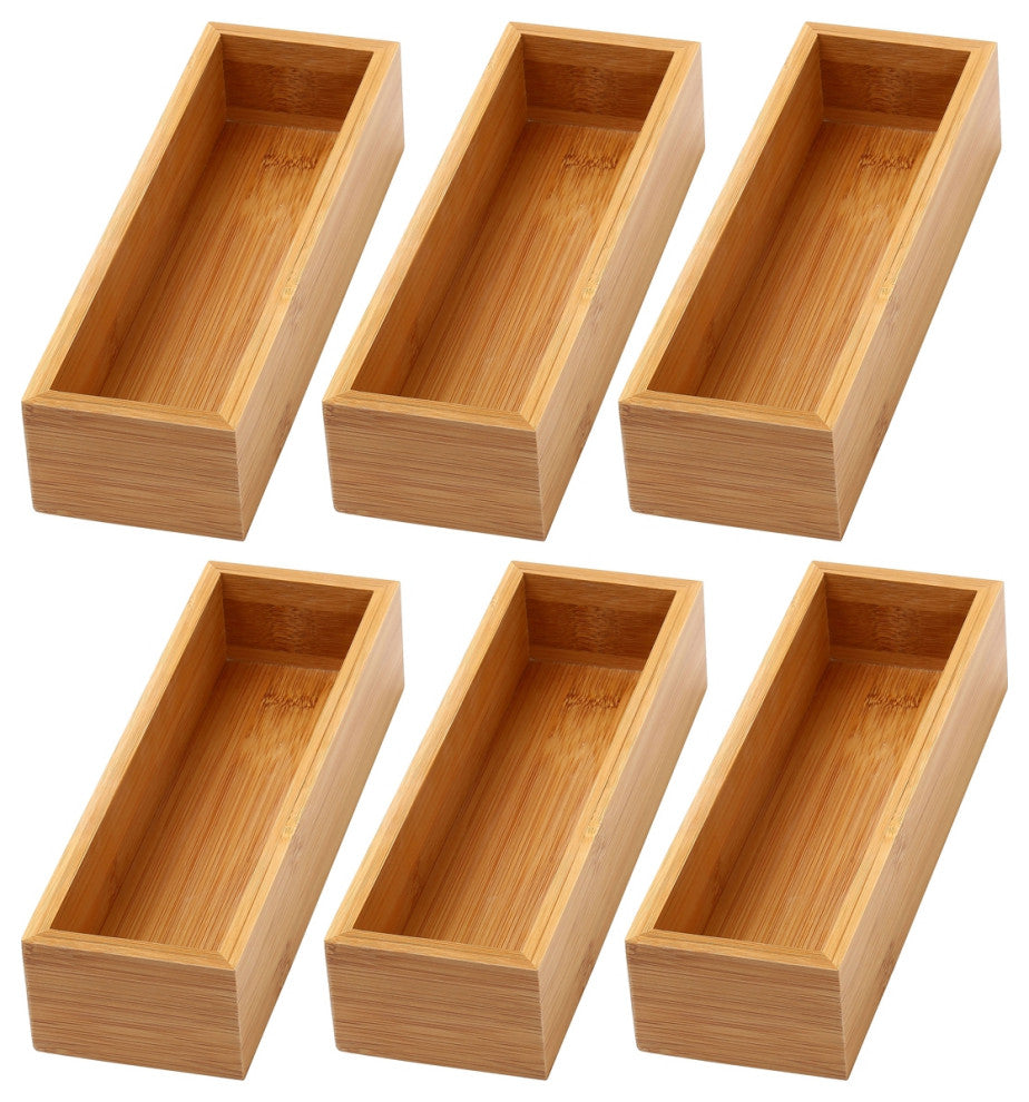 YBM Home Kitchen Drawer Organizer Storage Box 6 Pack, 3x9x2 Inch