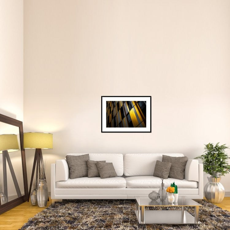 "Yellow Wall" Framed Digital Print by Gilbert Claes, 38"x28"