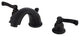 Kingston Brass Widespread Bathroom Faucet With Retail Pop-Up, Oil Rubbed Bronze
