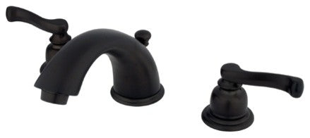 Kingston Brass Widespread Bathroom Faucet With Retail Pop-Up, Oil Rubbed Bronze