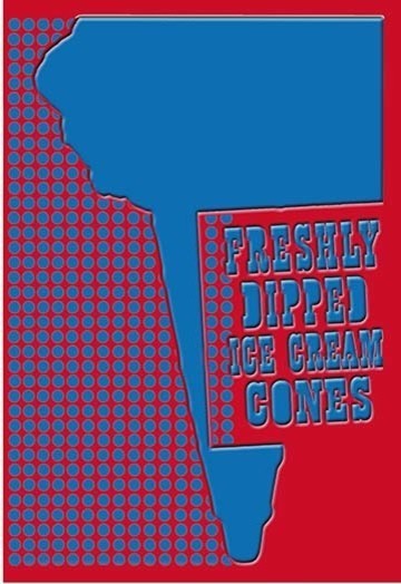 Freshly Dipped Ice Cream Cones - Gallery Wrapped Canvas Art 28" x 42"