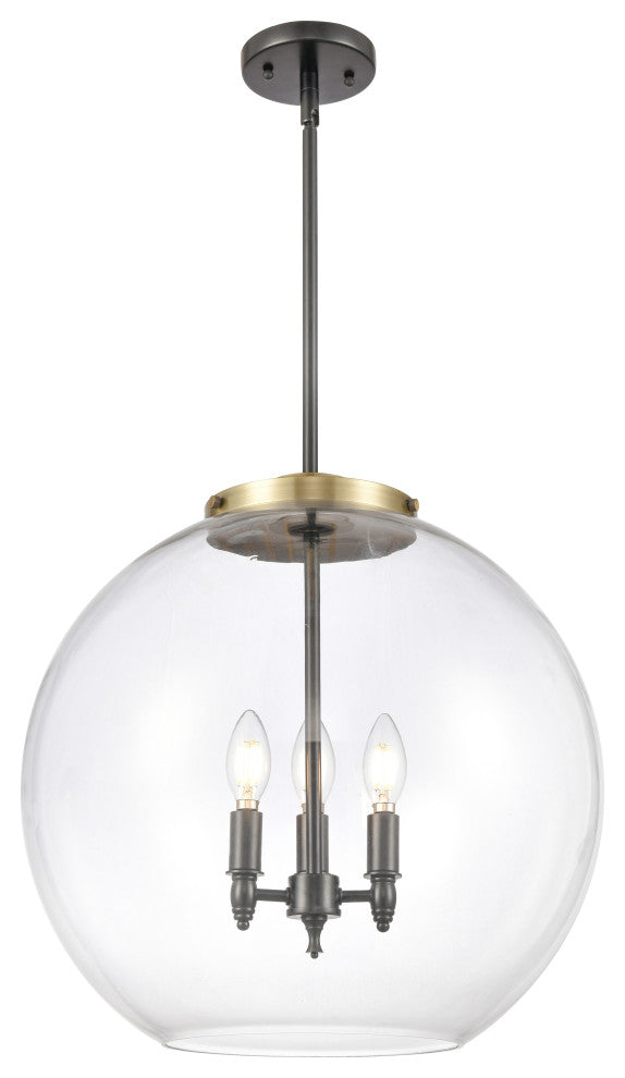 INNOVATIONS 221-3S-BAB-G122-18 3-Light Pendant Black Antique Brass
