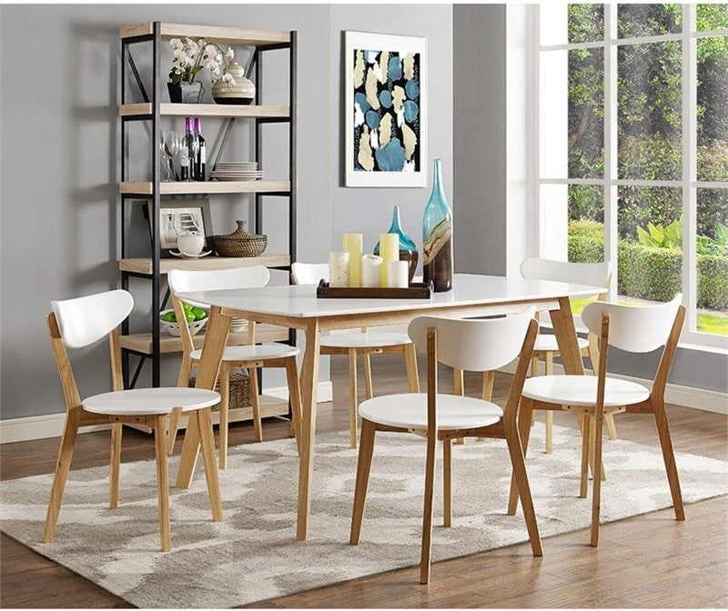 60" Retro Modern Wood Dining Table