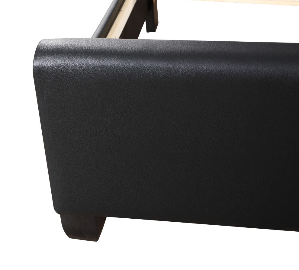 Bed, Black, Full