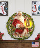 Enchanted Christmas - Santa Wall and Door Hanger by Dona Gelsinger