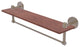 Tango 22" Solid Wood Shelf with Towel Bar, Antique Pewter