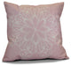 Decorative Outdoor Holiday Pillow Geometric Print, Light Pink, 18"x18"