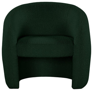 Acadia Boucle Fabric Upholstered Accent Chair, Green