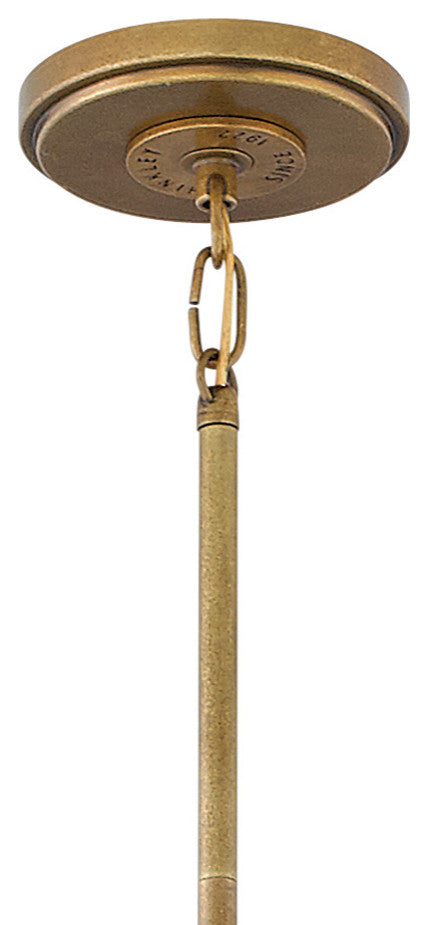 Hinkley Cartwright Large Drum Pendant, Rustic Brass