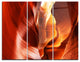 "Sunshine in Antelope Canyon" Photo Metal Wall Art, 3 Panels, 36"x28"